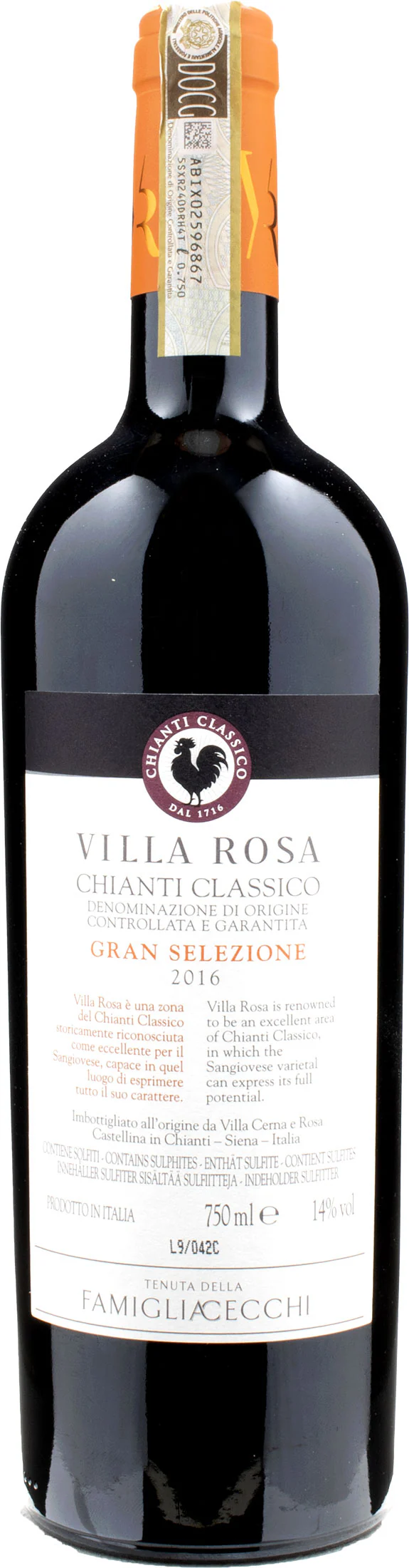 Famiglia Cecchi Chianti Classico Gran Selezione Villa Rosa 2016 - Image 2