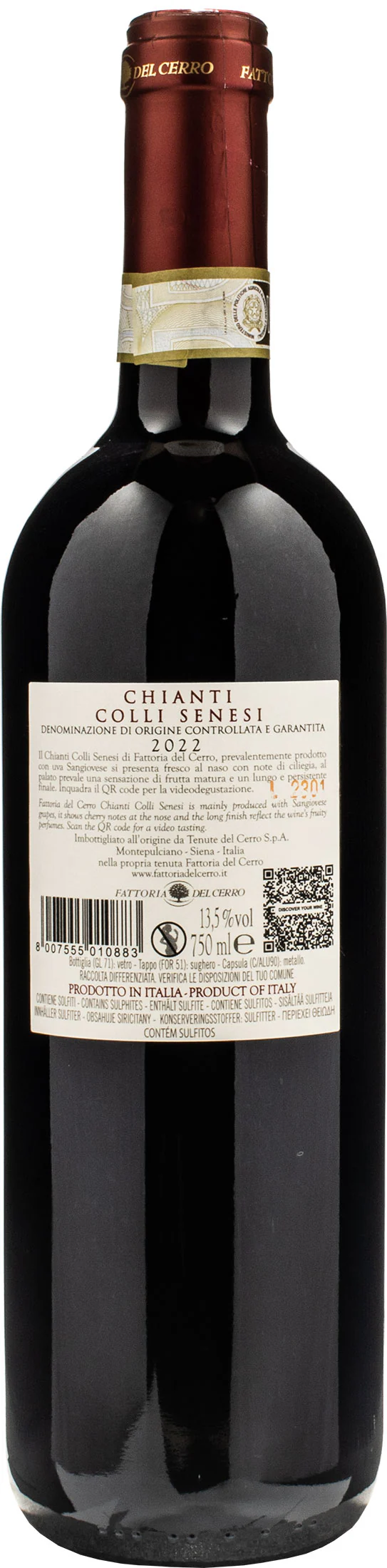 Fattoria del Cerro Chianti Colli Senesi 2022 - Image 2