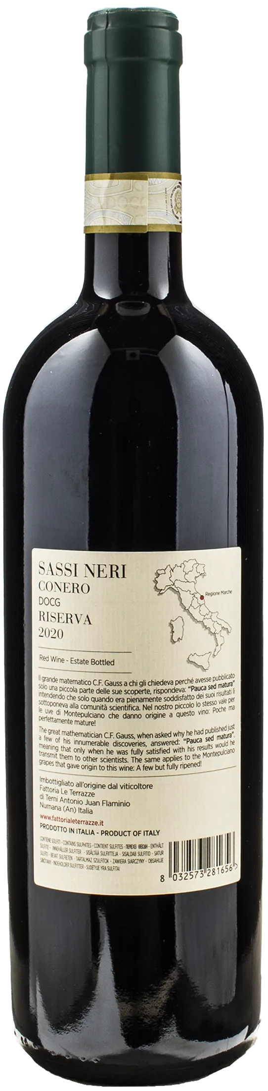 Fattoria Le Terrazze Conero Sassi Neri Riserva 2020 - Image 2