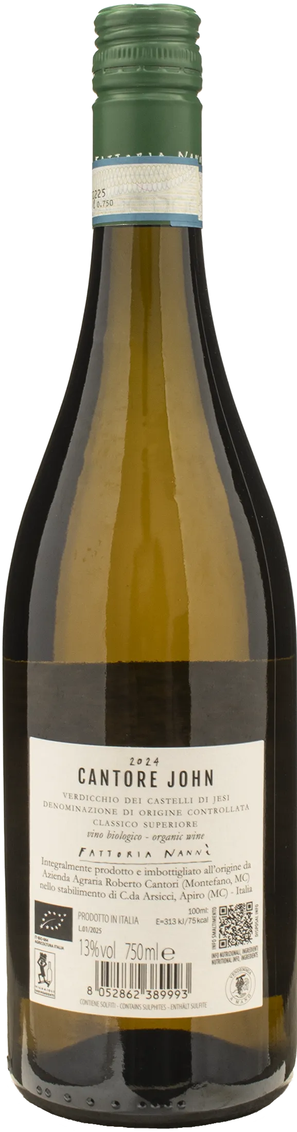 Fattoria Nanni Verdicchio dei Castelli di Jesi Classico Superiore Cantore John 2024 - Image 2