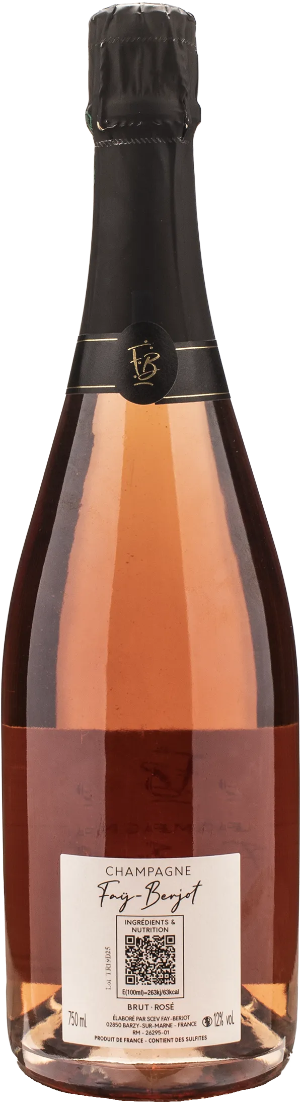 Fay Berjot Champagne Rosè Brut - Image 2