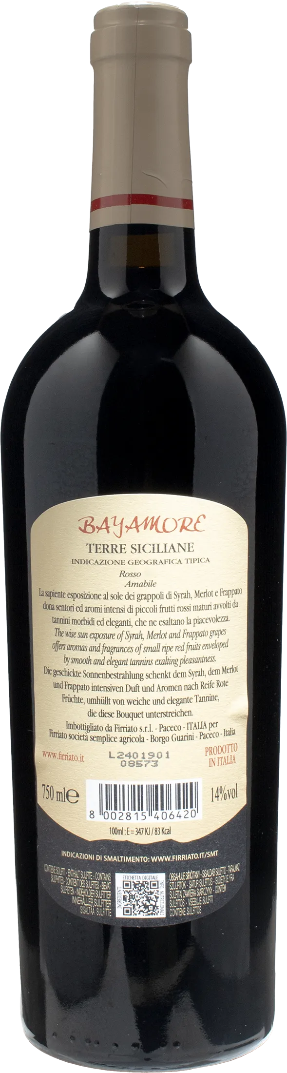 Firriato Bayamore Rosso di Rossi 2022 - Image 2