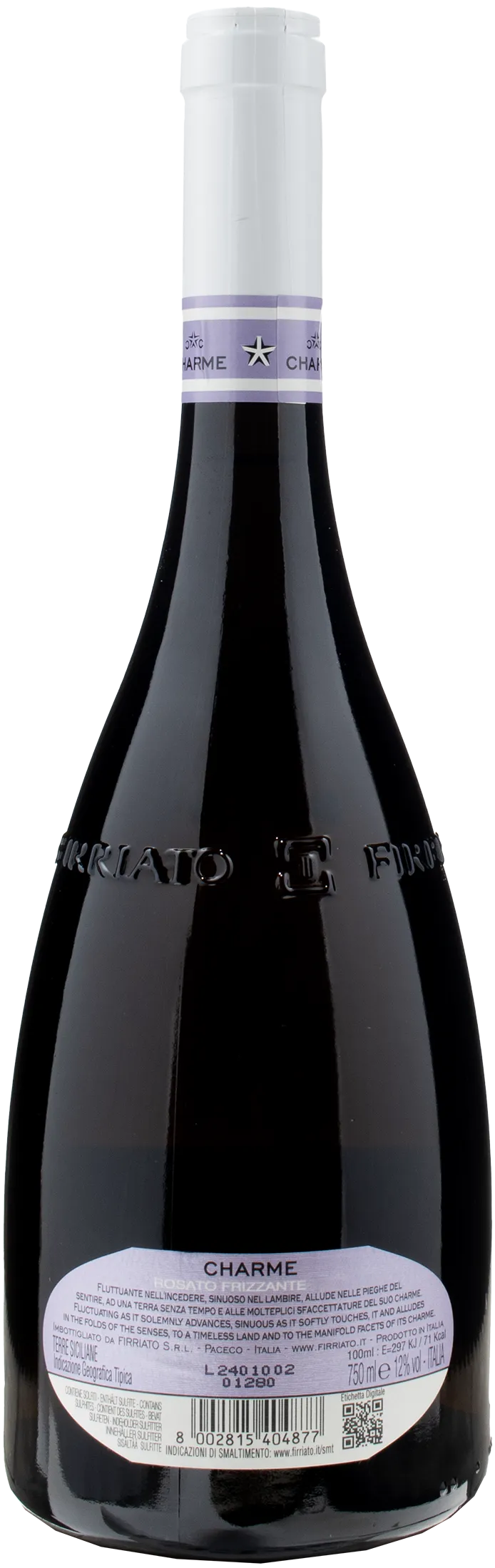 Firriato Charme Rosato Frizzante 2023 - Image 2