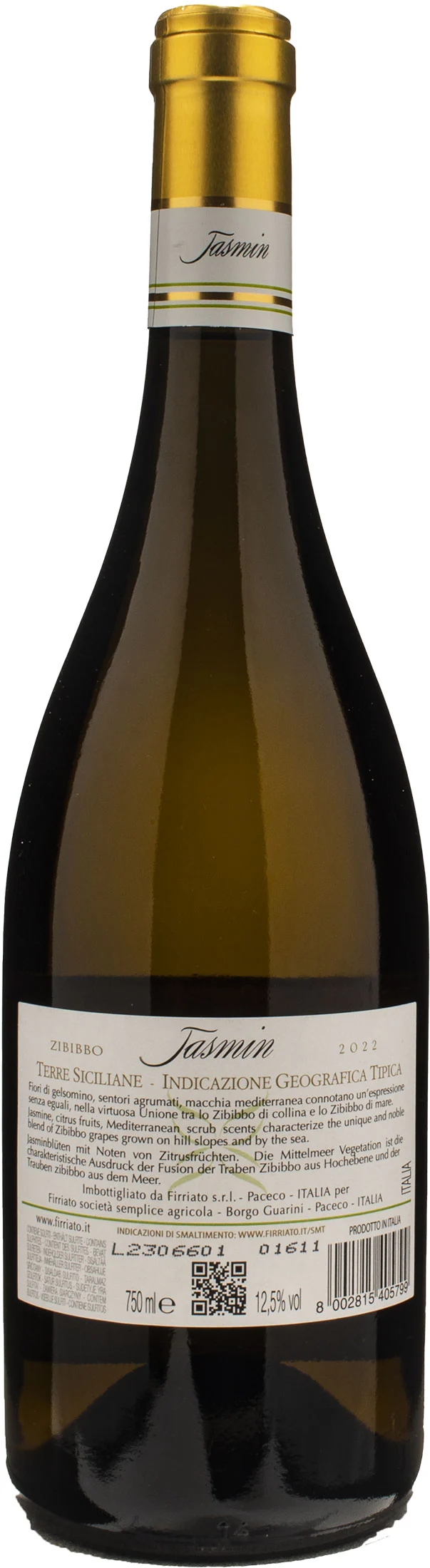 Firriato Jasmin Zibibbo Secco 2022 - Image 2