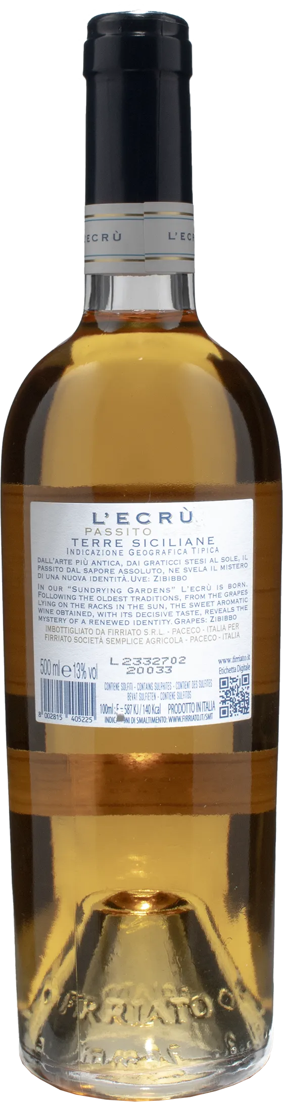 Firriato Passito L'Ecru 0.5L 2022 - Image 2