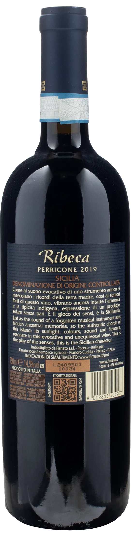 Firriato Ribeca Perricone 2019 - Image 2