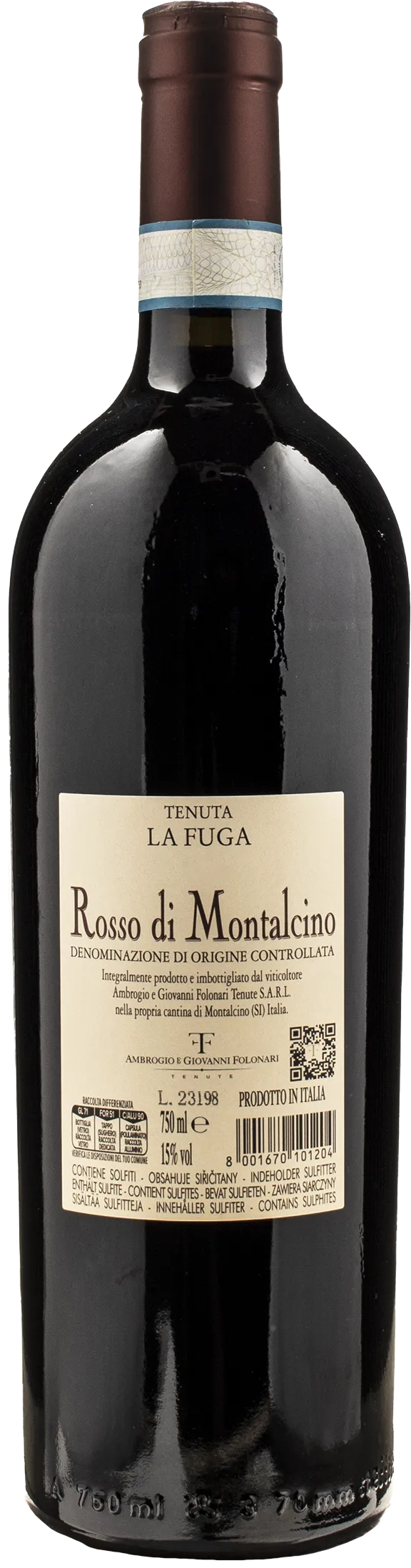 Folonari Rosso Montalcino La Fuga 2022 - Image 2