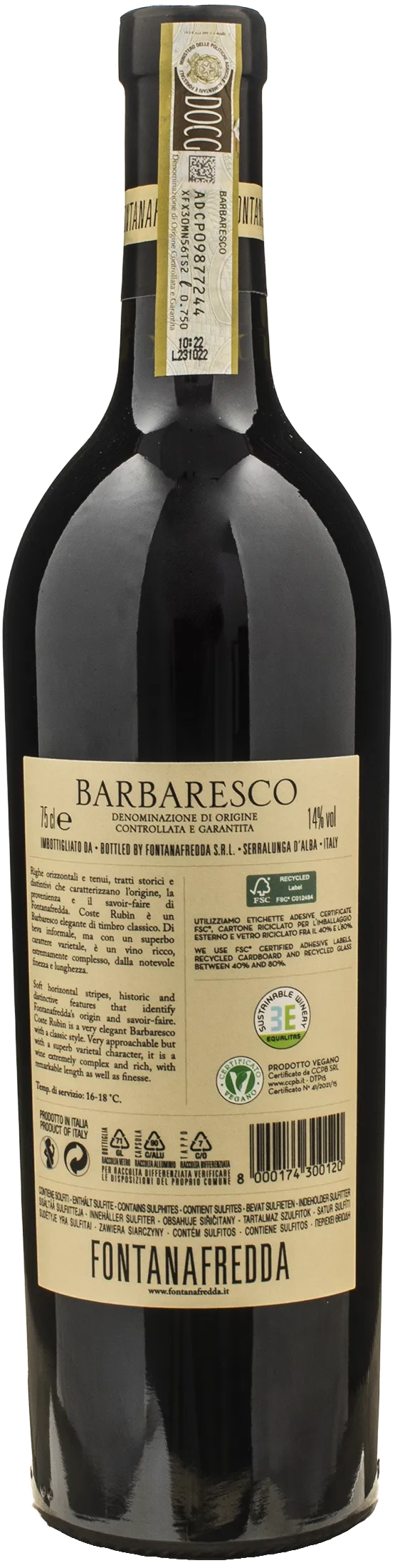 Fontanafredda Barbaresco Coste Rubin 2020 - Image 2