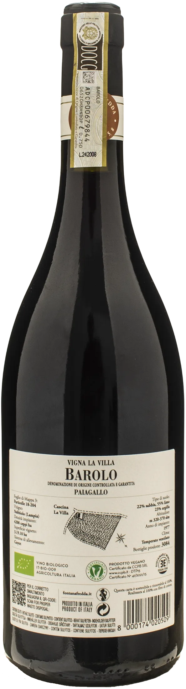 Fontanafredda Barolo Paiagallo Vigna La Villa 2021 - Image 2