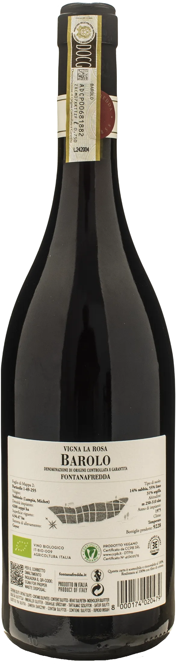 Fontanafredda Barolo Vigna La Rosa 2021 - Image 2