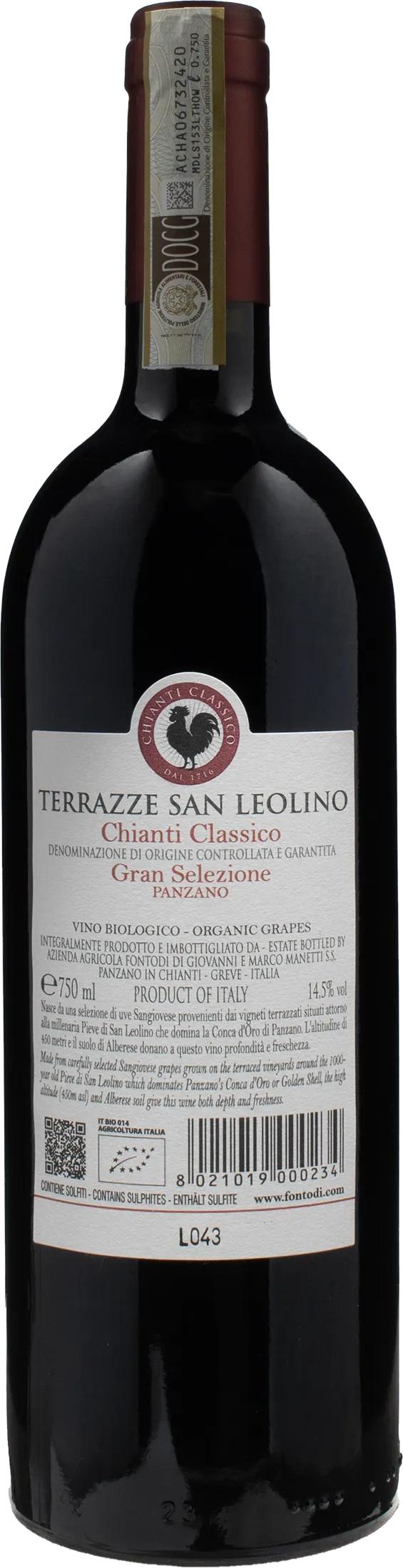 Fontodi Chianti Classico Gran Selezione Panzano Terrazze di San Leolino 2020 - Image 2