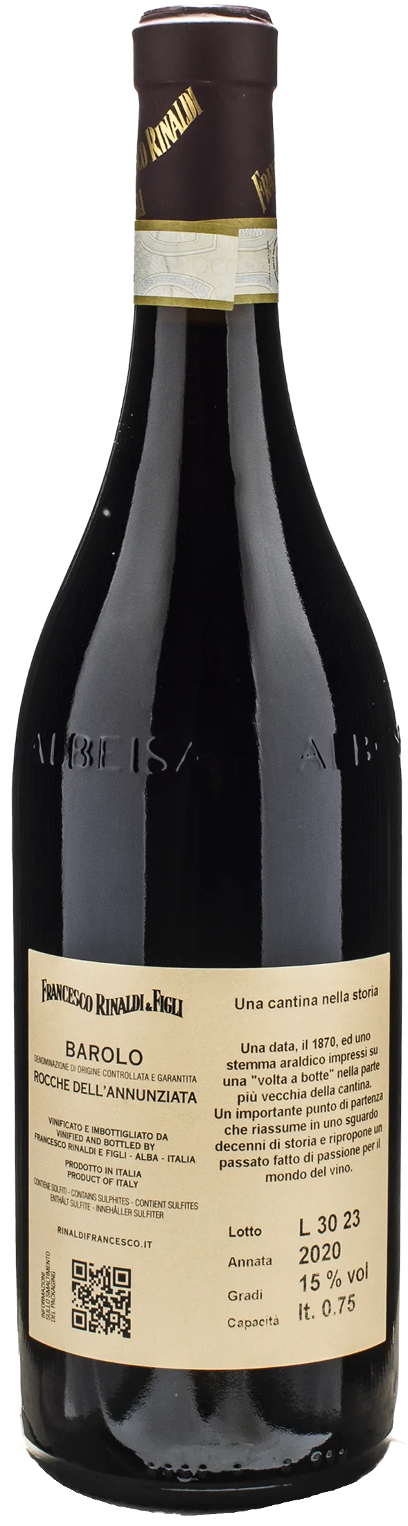 Francesco Rinaldi Barolo Rocche dell'Annunziata 2020 - Image 2