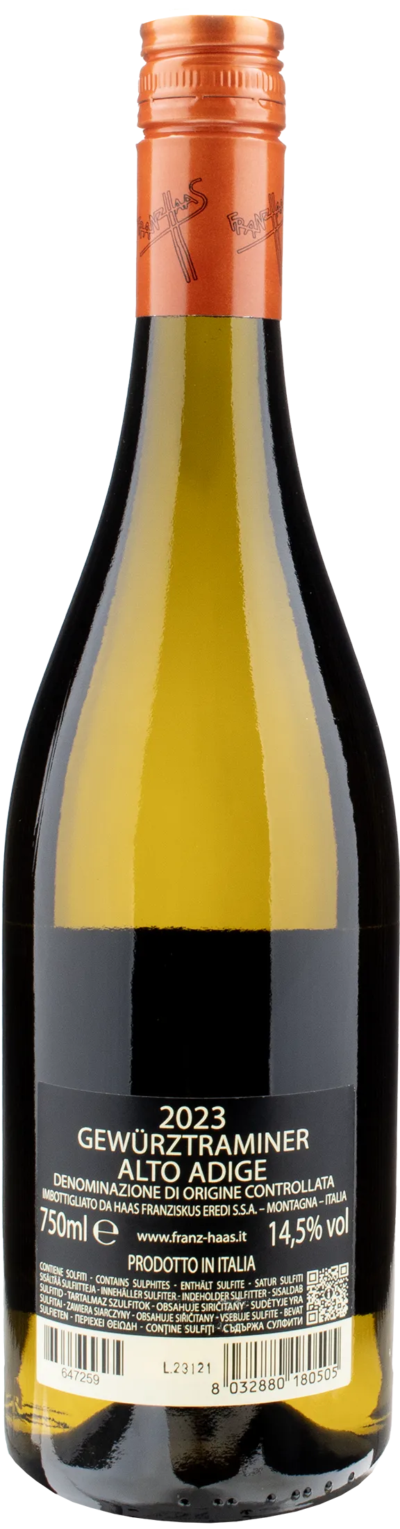 Franz Haas Gewurztraminer 2023 - Image 2