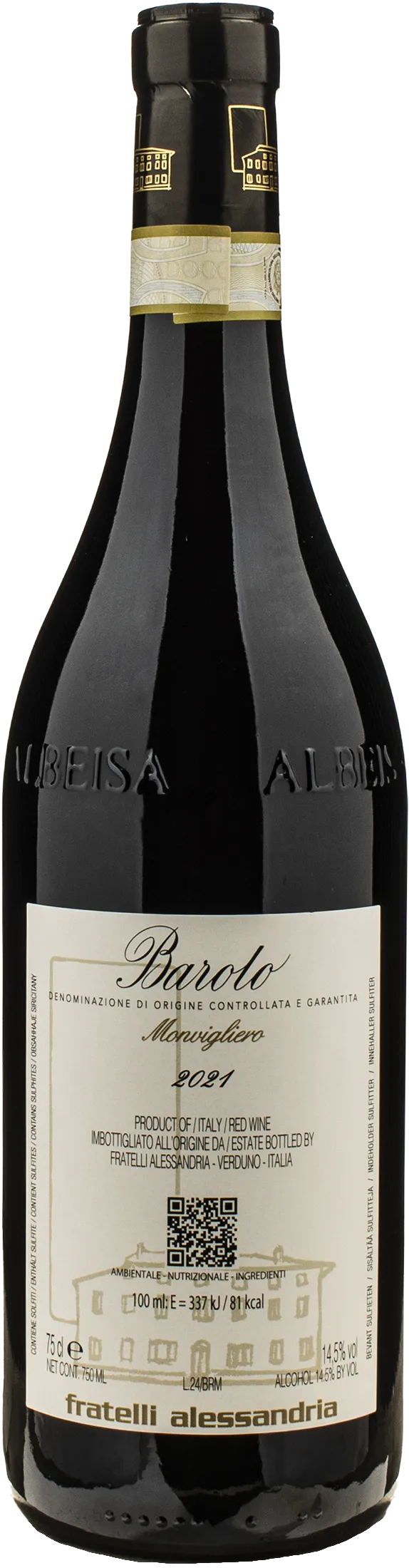 Fratelli Alessandria Barolo Monvigliero 2021 - Image 2
