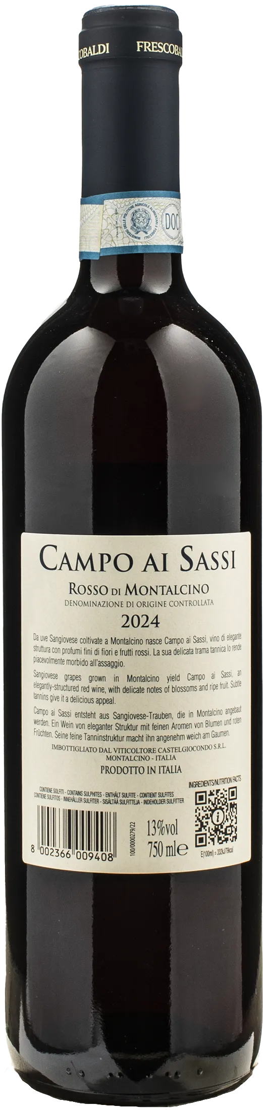 Frescobaldi Rosso di Montalcino Campo ai Sassi 2024 - Image 2