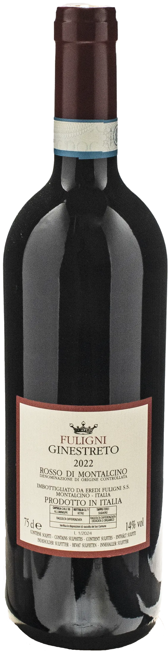 Fuligni Rosso di Montalcino Ginestreto 2022 - Image 2