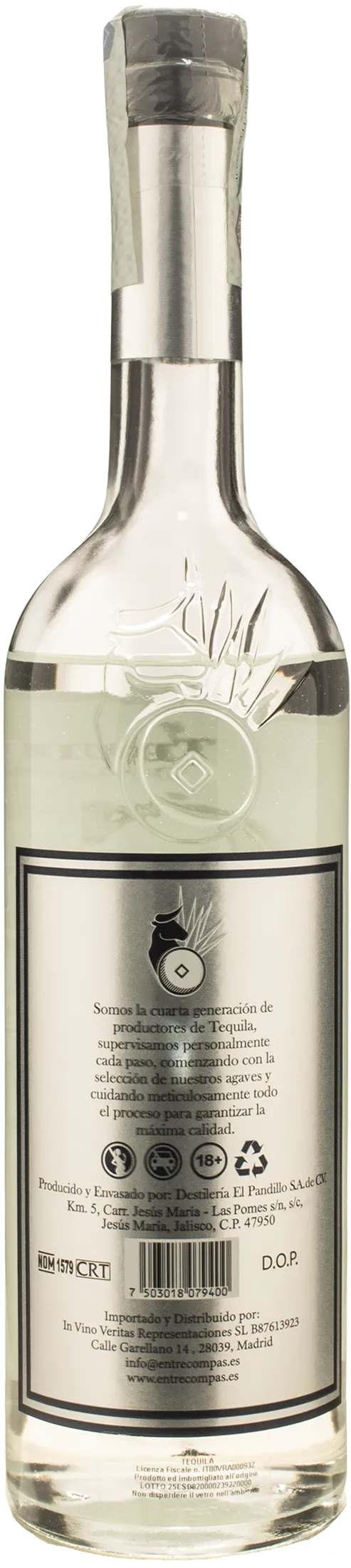 G4 Tequila Blanco Premium 108 High Proof 0.70L - Image 2