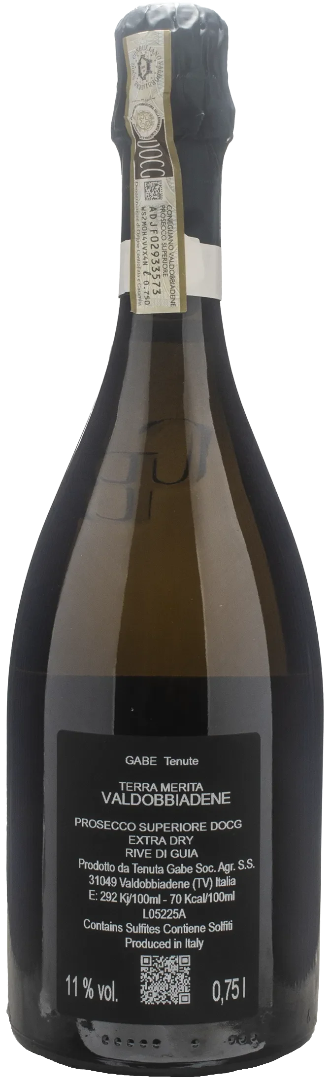 Gabe Conegliano Valdobbiadene Rive di Guia Terra Merita Extra Dry 2024 - Image 2