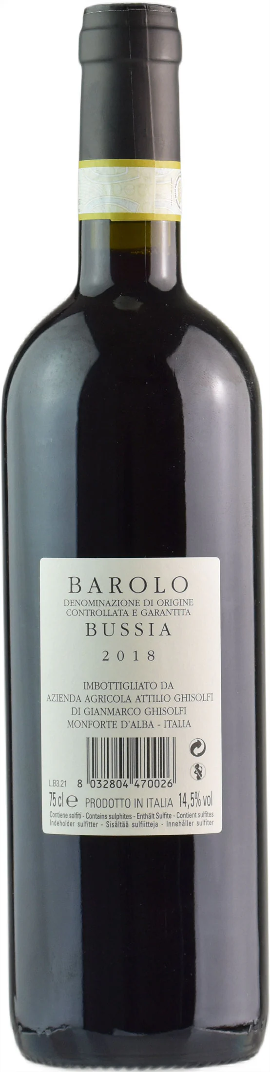 Ghisolfi Barolo Bussia 2018 - Image 2