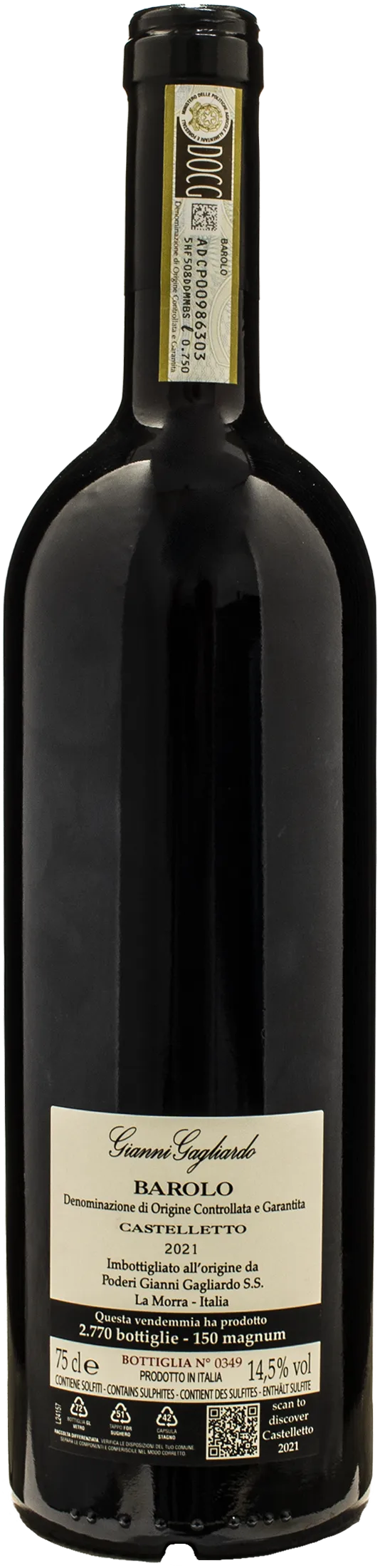 Gianni Gagliardo Barolo Castelletto 2021 - Image 2