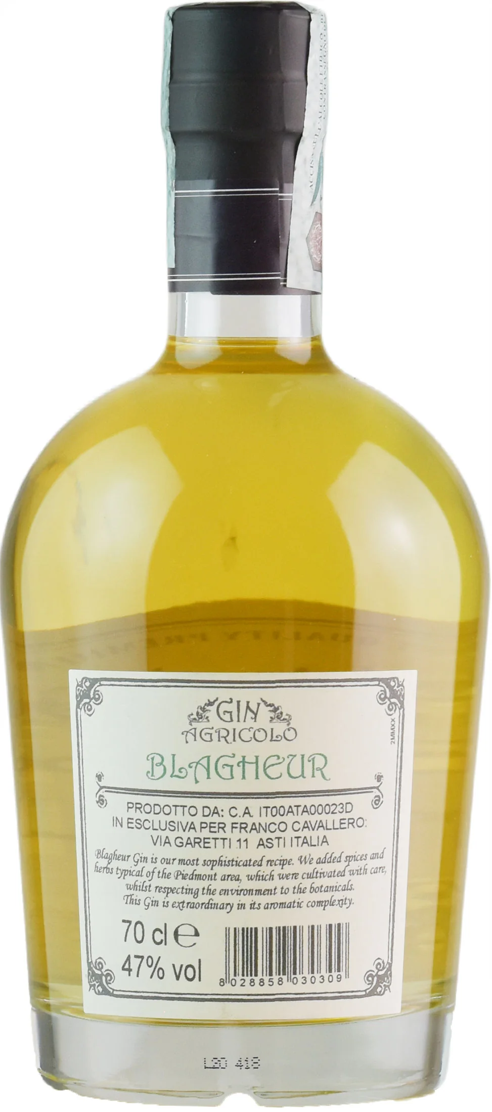 Gin Agricolo Blagheur 0.7L - Image 2