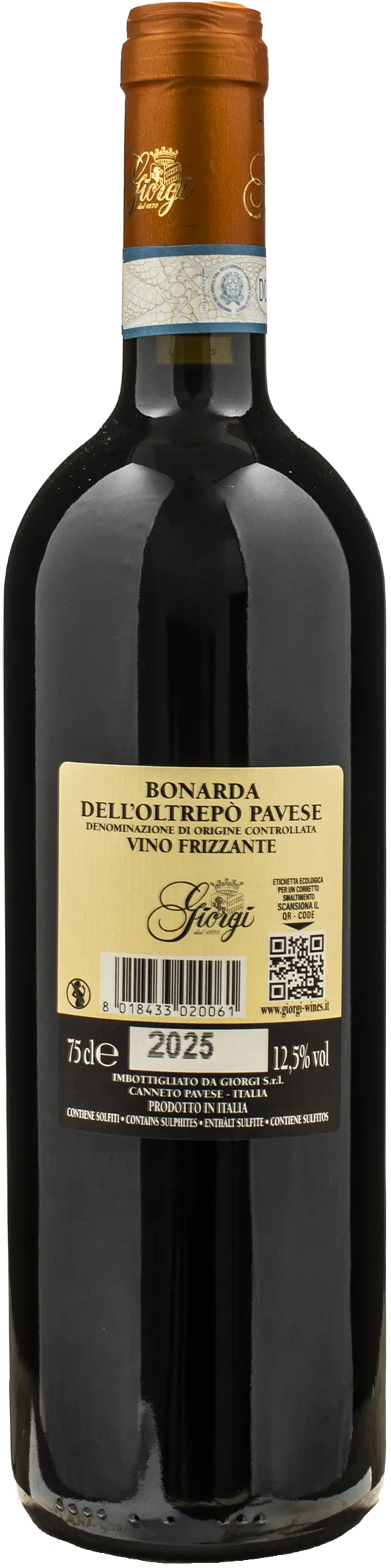 Giorgi Bonarda dell'Oltrepo Pavese Frizzante 2025 - Image 2
