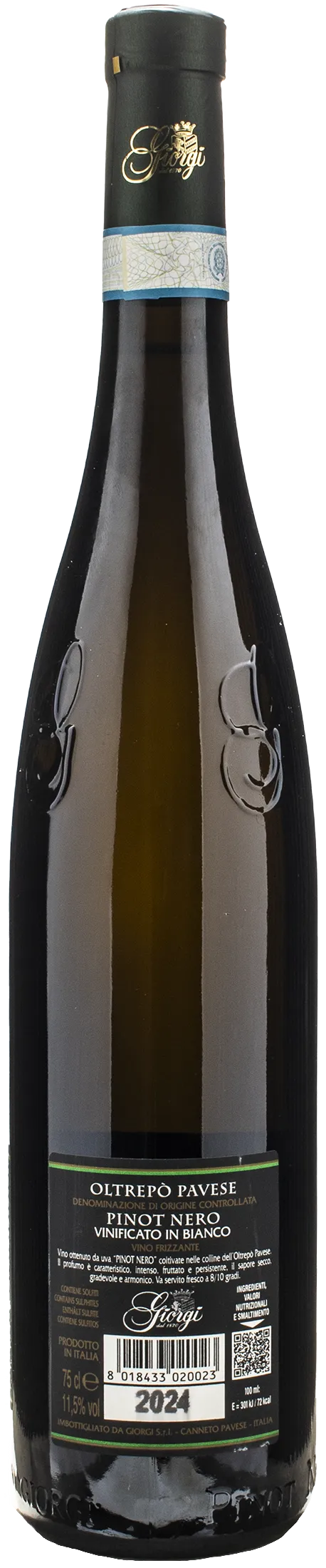 Giorgi Oltrepo Pavese Pinot Nero Frizzante Vinificato in Bianco 2024 - Image 2