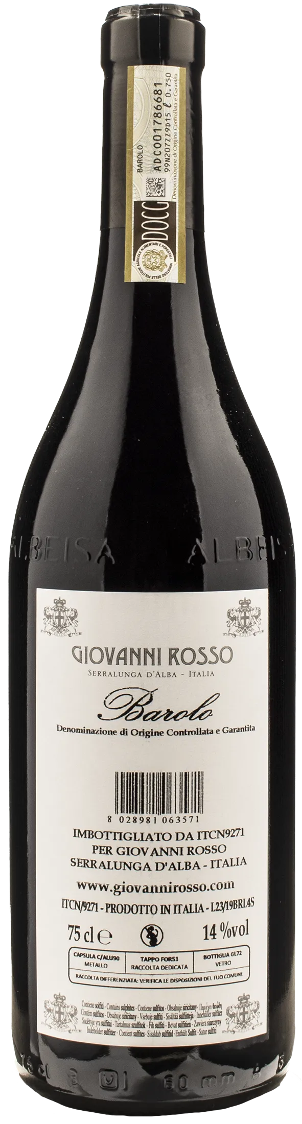 Giovanni Rosso Barolo 2019 - Image 2