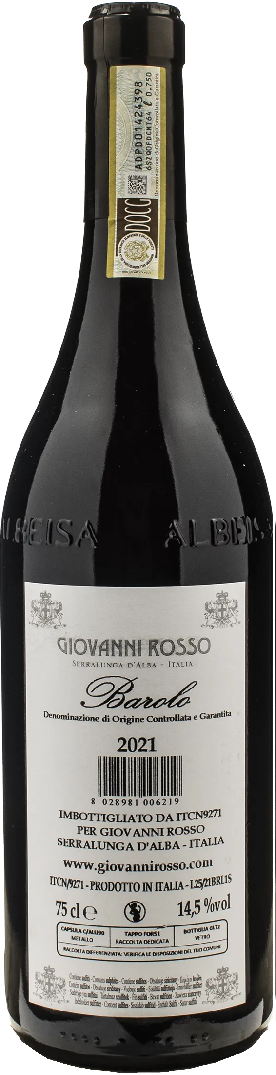 Giovanni Rosso Barolo 2021 - Image 2