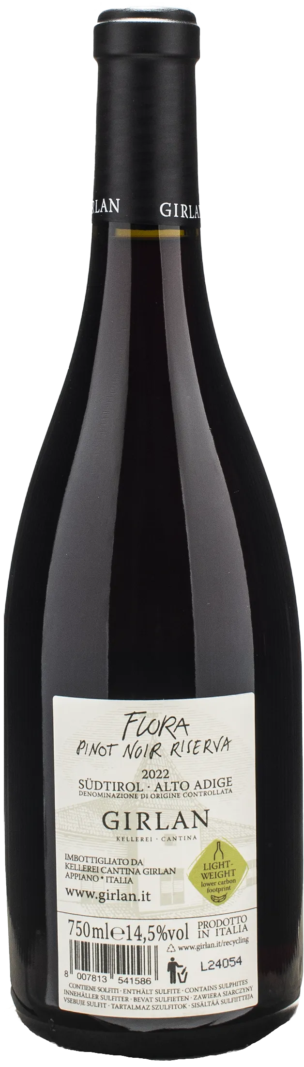 Girlan Pinot Noir Riserva Flora 2022 - Image 2