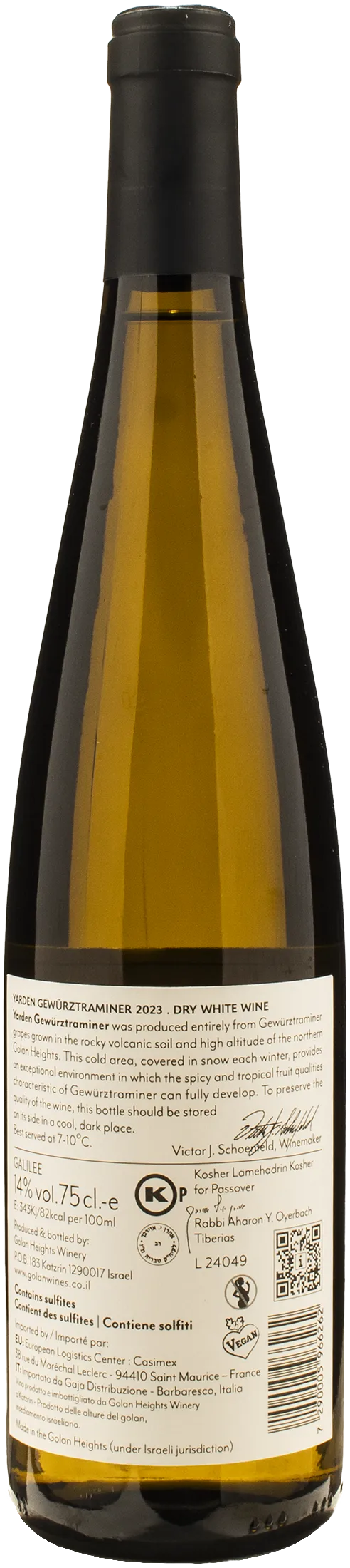 Golan Heights Winery Yarden Gewurztraminer 2023 - Image 2