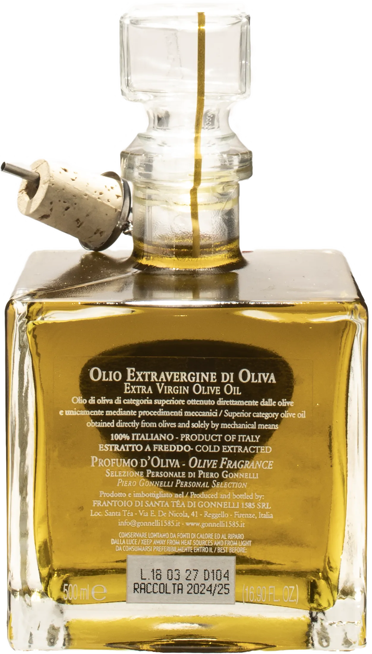 Gonnelli 1585 Profumo d'Oliva Extra Virgin Olive Oil 0.5L 2024 - Image 2