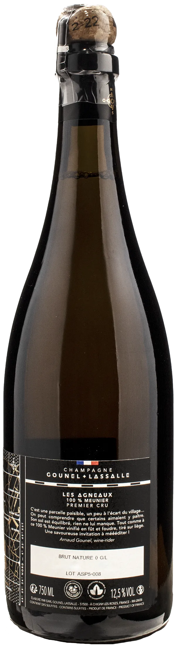 Gounel Lassalle Champagne Les Agneaux 1er Cru Brut Nature - Image 2
