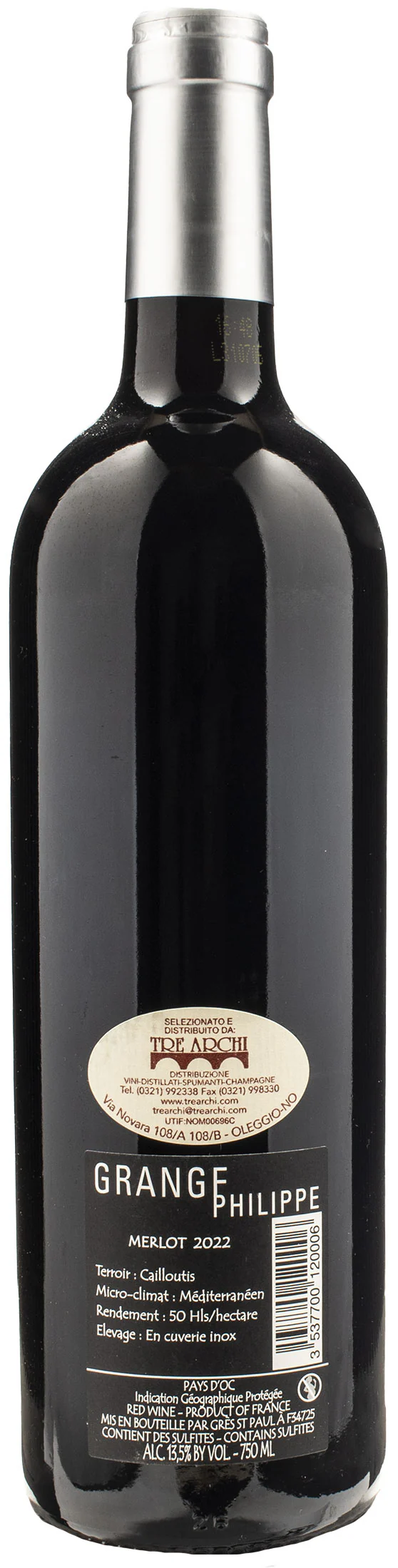 Gres Saint Paul Grange Philippe Merlot 2022 - Image 2