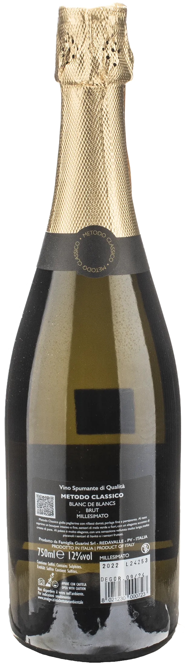 Guarini Lebolle La Gran Cuvee Blanc de Blancs Metodo Classico Brut Millesimato 2022 - Image 2