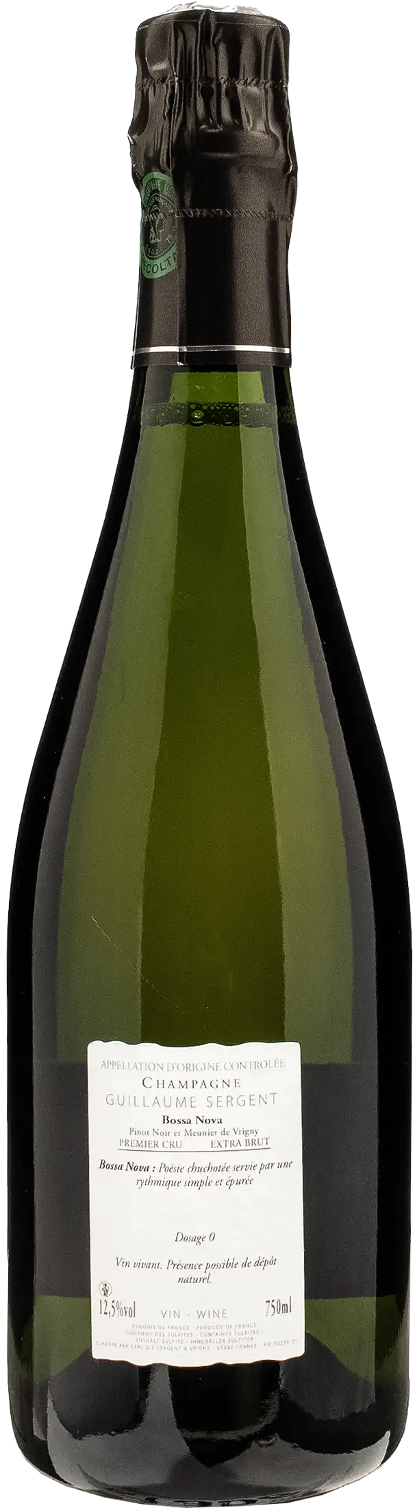 Guillaume Sergent Champagne 1er Cru Blanc de Noirs Bossa Nova Extra Brut - Image 2