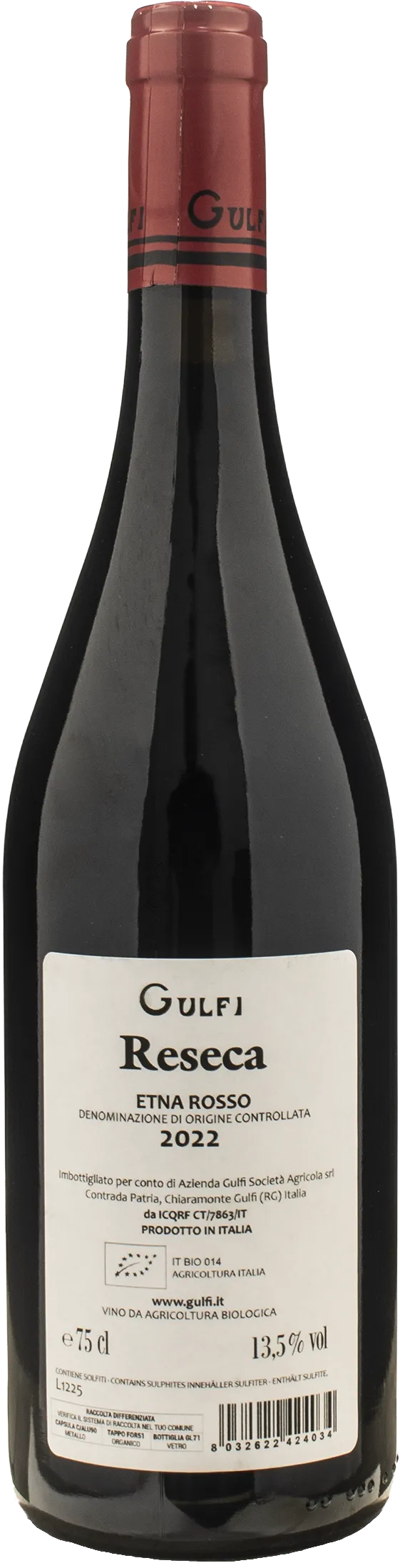 Gulfi Etna Rosso Reseca 2022 - Image 2