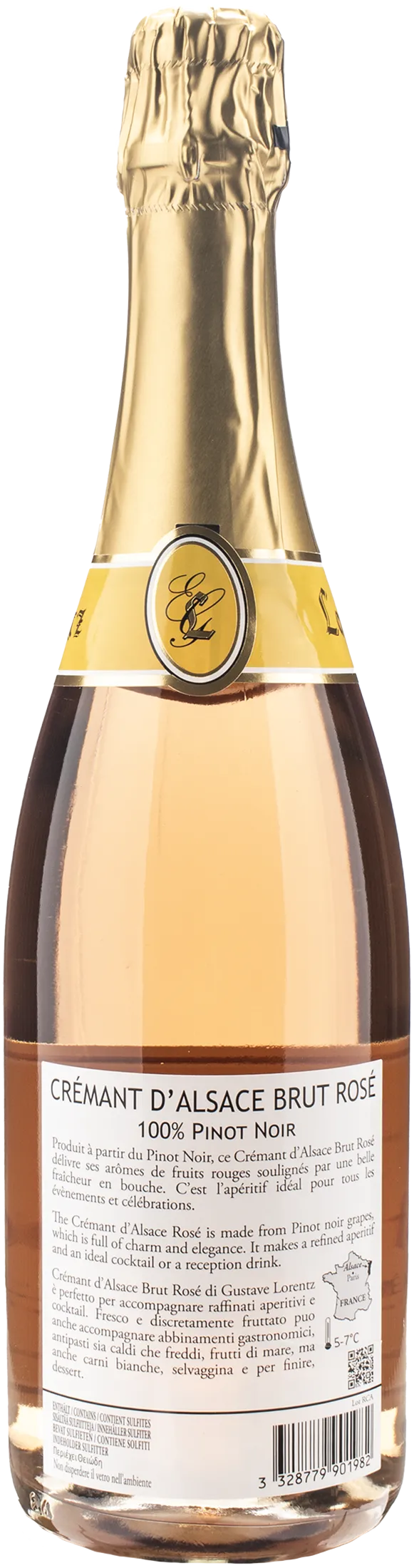 Gustave Lorentz Cremant d'Alsace Brut Rosè - Image 2