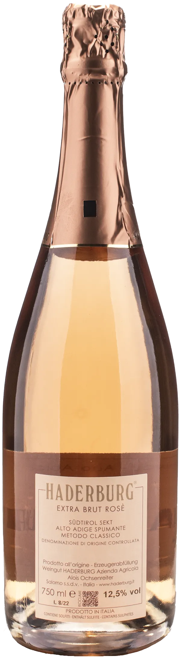 Haderburg Metodo Classico Rosè Extra Brut - Image 2