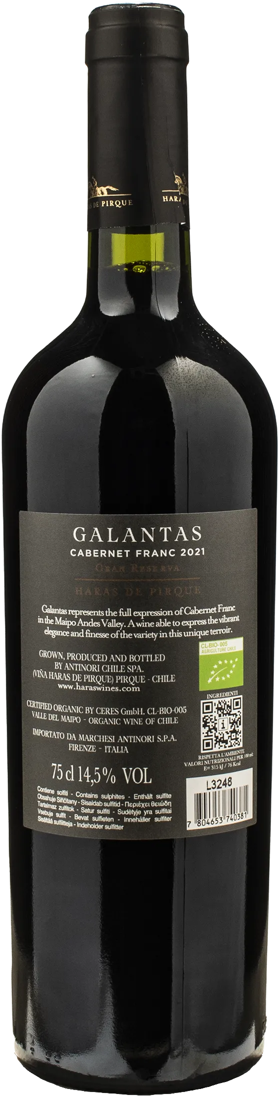 Haras de Pirque Galantas Gran Reserva 2021 - Image 2
