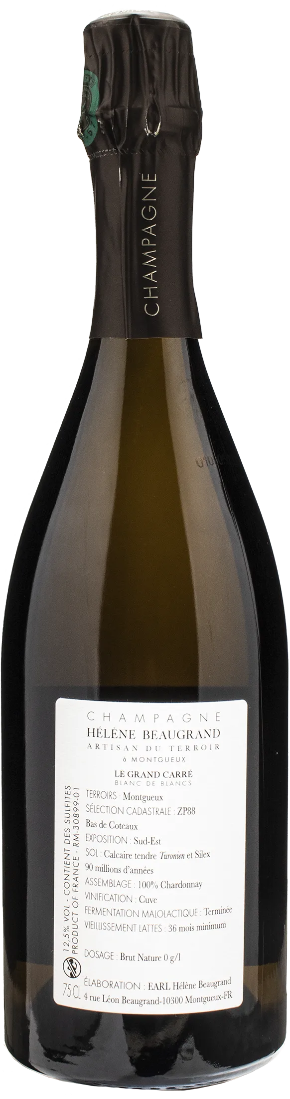 Helene Beaugrand Champagne Le Grand Carre Blanc De Blancs Brut Nature - Image 2