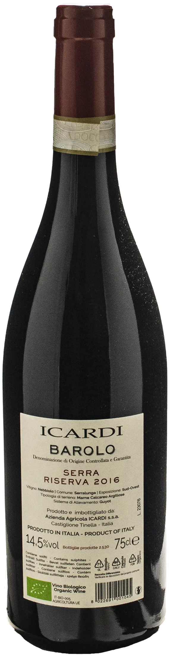 Icardi Barolo Serra Riserva 2016 - Image 2
