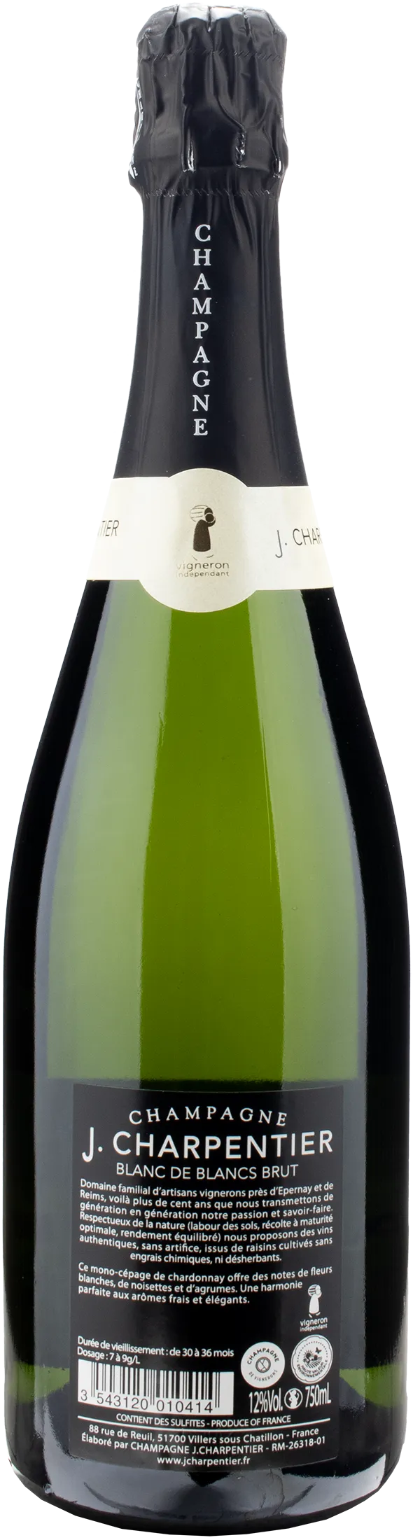 J. Charpentier Champagne Blanc de Blancs Brut - Image 2