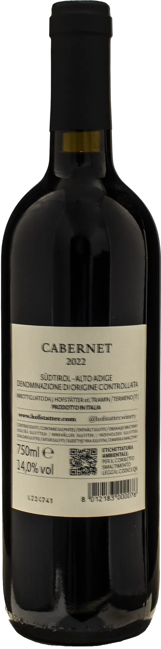 J. Hofstatter Cabernet 2022 - Image 2