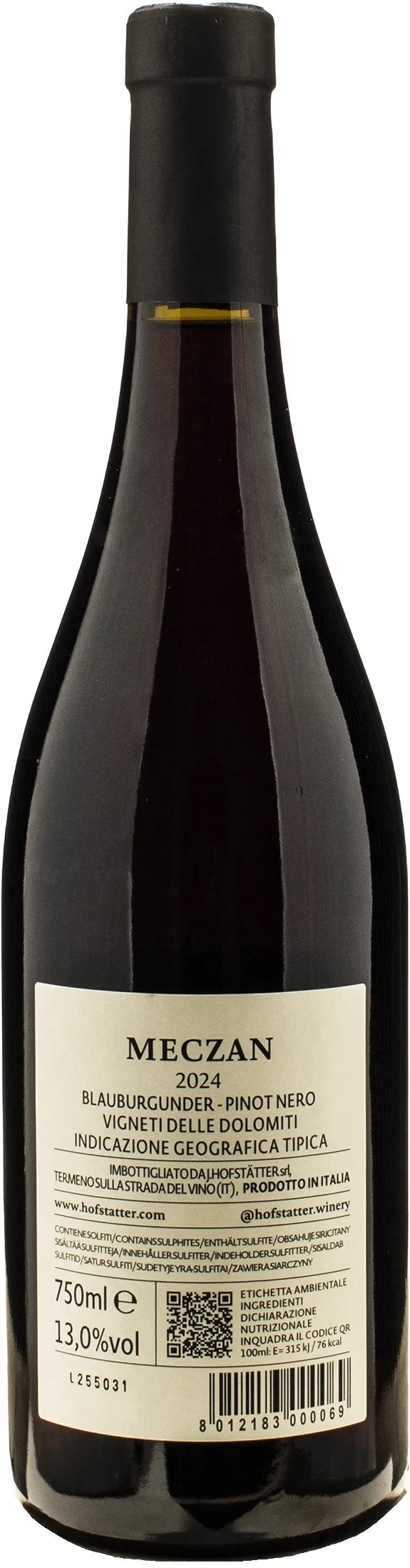 J. Hofstatter Mezcan Pinot Nero 2024 - Image 2