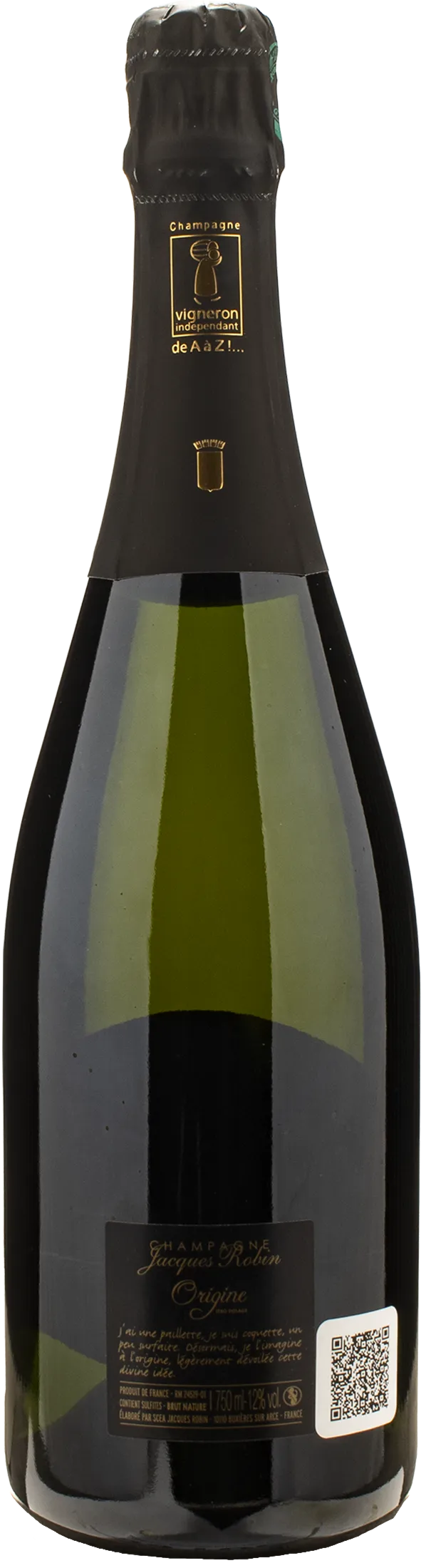 Jacques Robin Champagne Cuvee Origine Zero Dosage - Image 2