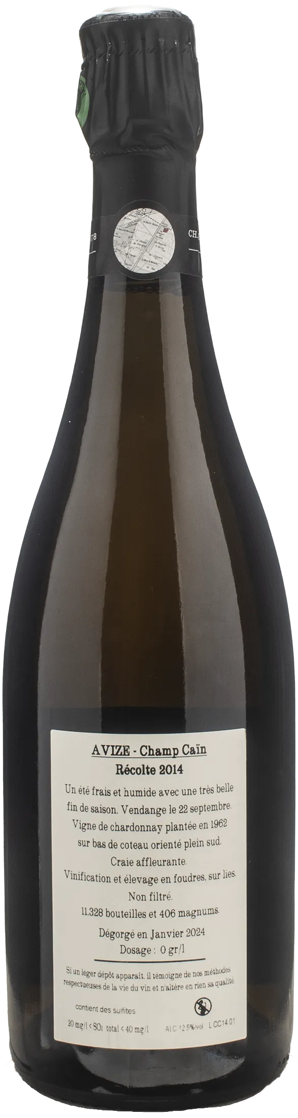 Jacquesson Champagne Avize Champ Cain Extra Brut 2014 - Image 2