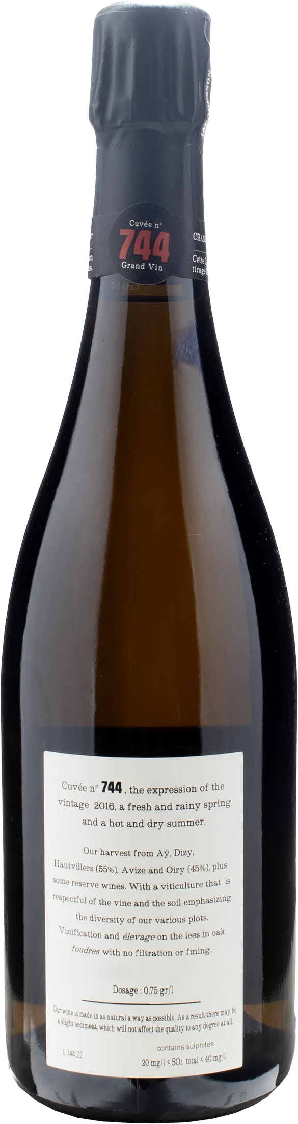 Jacquesson Champagne Extra Brut Cuvèe n 744 - Image 2