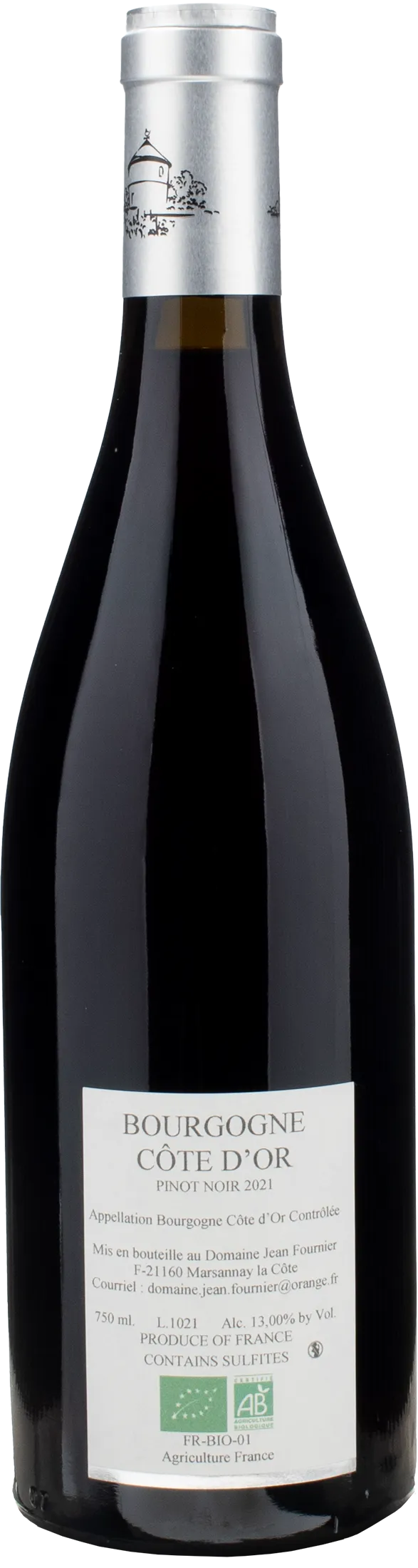 Jean Fournier Bourgogne Cote d'Or Rouge Pinot Noir 2021 - Image 2