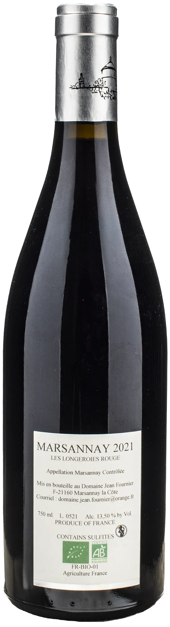 Jean Fournier Marsannay Rouge Les Longeroies 2021 - Image 2